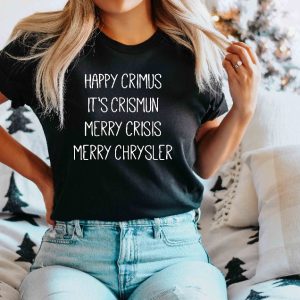 Merry Chrysler Crewneck Sweatshirt Vine Christmas Shirt Christmas Gift Ideas Christmas Crewnecks Merry Crisis Crewneck Family Christmas Unique revetee 3