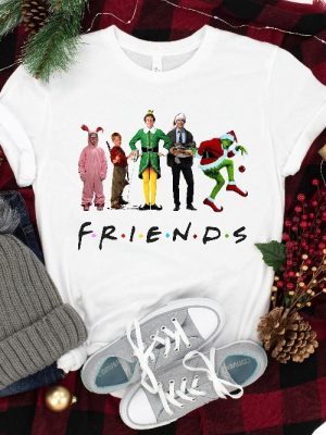 Christmas Movie Watching Shirt Christmas Friends Shirt Christmas Movie Friends Funny Christmas Shirts Christmas Family Movie Kids Tees Unique revetee 2