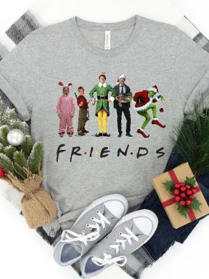 Christmas Movie Watching Shirt Christmas Friends Shirt Christmas Movie Friends Funny Christmas Shirts Christmas Family Movie Kids Tees Unique revetee 3