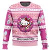 hello kitty ugly christmas sweater hello christmas all over printed christmas artificial wool sweatshirt gift for sanrio the melody lovers laughinks 1