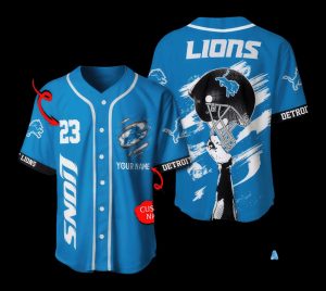 nfl detroit lions baseball jersey custom name number all over printed lions away jerseys near me 2023 custom football gift for fans laughinks 1