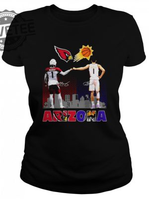 Arizona Sport Arizona Cardinals Kyler Murray And Phoenix Suns Devin Booker Signatures Shirt Sweatshirt Hoodie Tanktop Long Sleeve Shirt Unique revetee 2