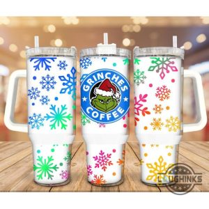 grinches coffee 40oz tumbler merry grinchmas stainless steel stanley cup how the grinch stole christmas 40 oz xmas travel mugs gift for coffee lovers laughinks 1 1