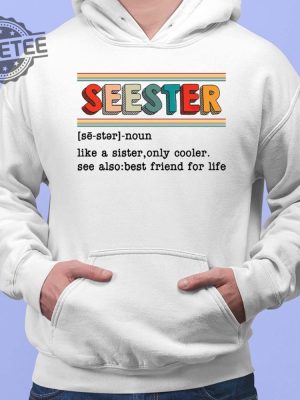 Seester Like A Sister Only Cooler Sweatshirt Hoodie Sweatshirt Long Sleeve Tanktop Unique revetee 2