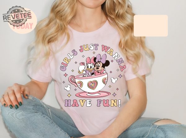 Disney Minnie Daisy Summer Shirt Girls Just Wanna Have Sun Disney Besties Shirt Disneyworld Shirt Disney Summer Shirt Hoodie Sweatshirt Unique revetee 1