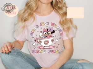 Disney Minnie Daisy Summer Shirt Girls Just Wanna Have Sun Disney Besties Shirt Disneyworld Shirt Disney Summer Shirt Hoodie Sweatshirt Unique revetee 2