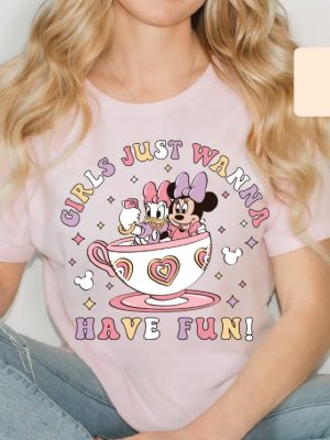 Disney Minnie Daisy Summer Shirt Girls Just Wanna Have Sun Disney Besties Shirt Disneyworld Shirt Disney Summer Shirt Hoodie Sweatshirt Unique revetee 2