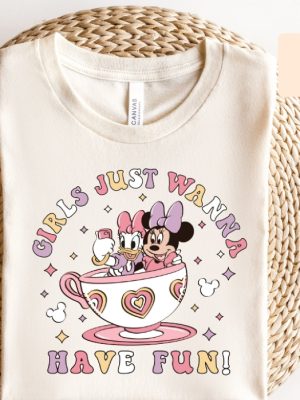 Disney Minnie Daisy Summer Shirt Girls Just Wanna Have Sun Disney Besties Shirt Disneyworld Shirt Disney Summer Shirt Hoodie Sweatshirt Unique revetee 3