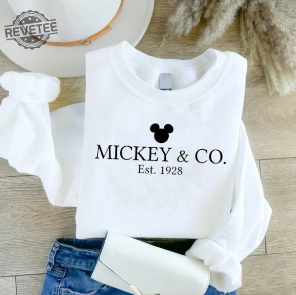 Mickey Co Sweatshirt Retro Vintage Disney Shirt Disney Family Matching Sweater Disneyland Tee Disney Gift For Girl Disneyworld Shirt Hoodie Unique revetee 2