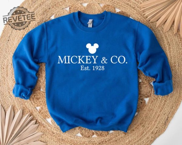 Mickey Co Sweatshirt Retro Vintage Disney Shirt Disney Family Matching Sweater Disneyland Tee Disney Gift For Girl Disneyworld Shirt Hoodie Unique revetee 6