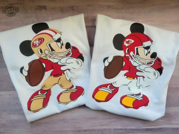 Nfl Football Inspired Mickey Mouse Shirt Or Sweatshirt Men Women Kids Toddlers Hoodie Sweatshirt Unique revetee 3