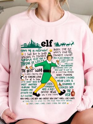 Buddy Elf Christmas Sweatshirt Vintage Elf Christmas Movie Sweatshirt Christmas Hoodie Classic Christmas Movie Christmas Family Shirt Hoodie Sweatshirt Unique revetee 2