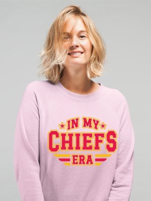 In My Chiefs Era Sweatshirt Travis Kelce Swift Shirt Football Chiefs Jersey Shirt Travis Kelce Football Nfl Shirt Taylor And Travis Hoodie Sweatshirt Unique revetee 3