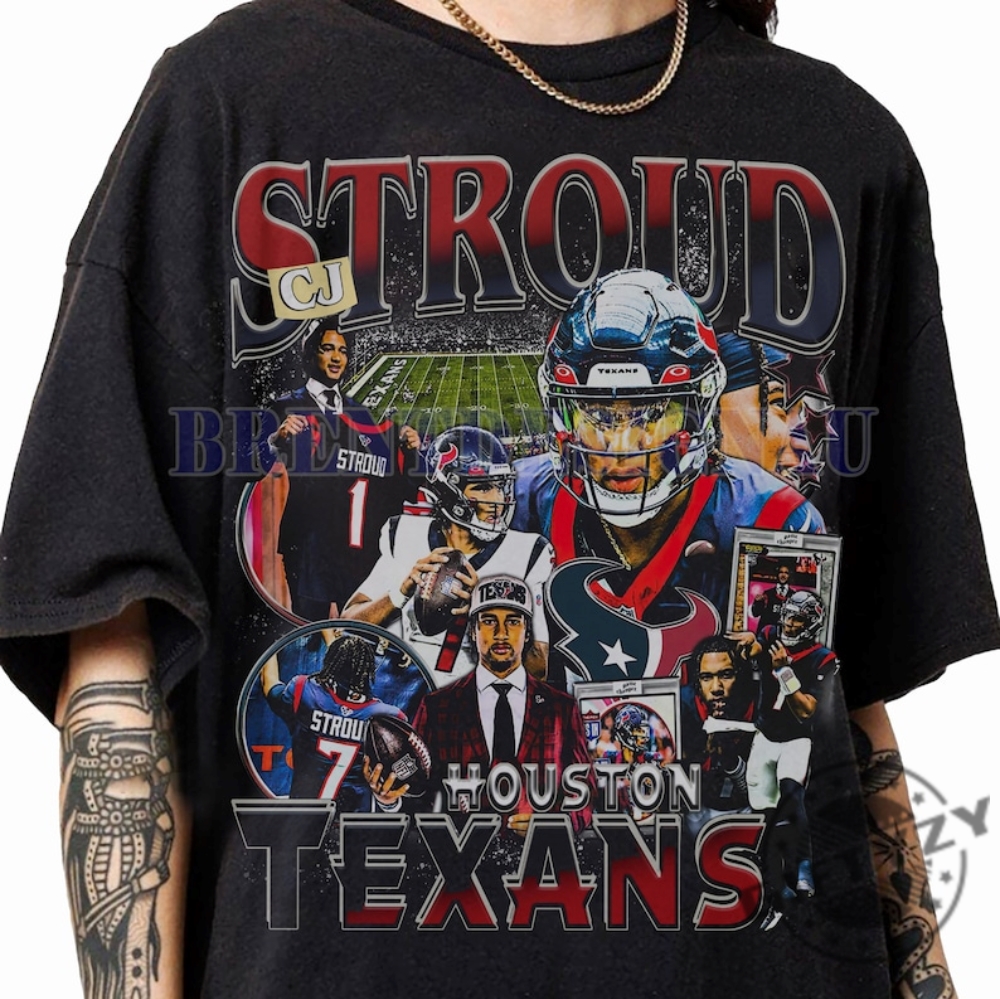 Limited Cj Stroud Vintage 90S Graphic Tshirt Cj Stroud Vintage Sweatshirt Cj Stroud Graphic American Football Hoodie Gift For Women And Man Shirt giftyzy 1