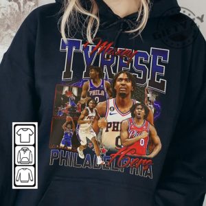 Tyrese Maxey Philadelphia Basketball Shirt Basketball Sweatshirt Christmas Gift Unisex Tshirt Basketball 90S Hoodie Vintage Fan Gift giftyzy 6