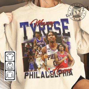 Tyrese Maxey Philadelphia Basketball Shirt Basketball Sweatshirt Christmas Gift Unisex Tshirt Basketball 90S Hoodie Vintage Fan Gift giftyzy 7