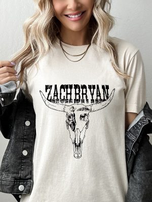 Zach Bryan Bullhead Shirt Zach Bryan Country Music Western Shirt Bryan Cowboy American Heartbreak Tour Tee Gift For Cowgirl Concert Shirt Unique revetee 2