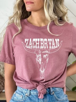 Zach Bryan Bullhead Shirt Zach Bryan Country Music Western Shirt Bryan Cowboy American Heartbreak Tour Tee Gift For Cowgirl Concert Shirt Unique revetee 6