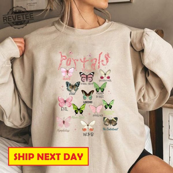 Retro Portals Tour 2023 Shirt Melanie Martinez Tour Sweatshirt Melanie Merch Butterflies Full Albums Shirt Christmas Gift For Music Fan Unique revetee 1