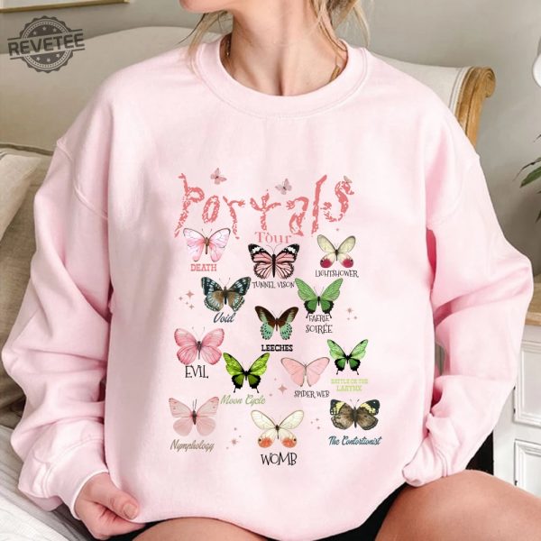 Retro Portals Tour 2023 Shirt Melanie Martinez Tour Sweatshirt Melanie Merch Butterflies Full Albums Shirt Christmas Gift For Music Fan Unique revetee 3