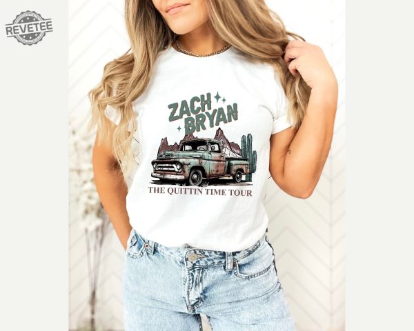 Zach Bryan The Quitting Time Tour 2024 Shirt For Fan Zach Bryan Front And Back Printed Concert Fan Shirt Zach Bryan 2024 Country Music Unique revetee 5