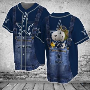 dallas cowboys nfl baseball jersey shirt snoopy mens womens all over printed football shirts nfl sport uniform game day gift for fans laughinks 1