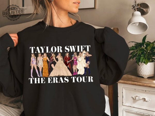 Embrace The Eras Taylor Swiftie Tour Sweatshirt Collection Swiftie Style Evolution Exclusive Eras Tour Sweatshirts Unique revetee 1