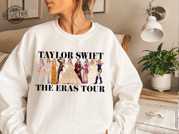 Embrace The Eras Taylor Swiftie Tour Sweatshirt Collection Swiftie Style Evolution Exclusive Eras Tour Sweatshirts Unique revetee 2