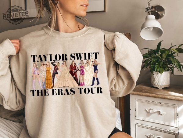 Embrace The Eras Taylor Swiftie Tour Sweatshirt Collection Swiftie Style Evolution Exclusive Eras Tour Sweatshirts Unique revetee 3