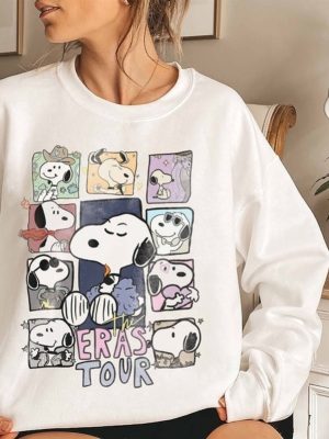 The Snoopy Taylor Swift Era Tour Sweatshirt Taylors Version Shirt 1989 Crewneck Swiftie Merch Shirt Snoopy Sweatshirt Gift For Fan Unique revetee 2