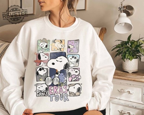 The Snoopy Taylor Swift Era Tour Sweatshirt Taylors Version Shirt 1989 Crewneck Swiftie Merch Shirt Snoopy Sweatshirt Gift For Fan Unique revetee 2