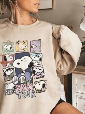 The Snoopy Taylor Swift Era Tour Sweatshirt Taylors Version Shirt 1989 Crewneck Swiftie Merch Shirt Snoopy Sweatshirt Gift For Fan Unique revetee 3