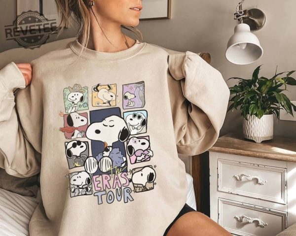 The Snoopy Taylor Swift Era Tour Sweatshirt Taylors Version Shirt 1989 Crewneck Swiftie Merch Shirt Snoopy Sweatshirt Gift For Fan Unique revetee 3