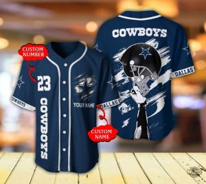 dallas cowboys baseball jersey name and number personalized mens womens all over printed football shirts nfl game day gift for fans laughinks 1