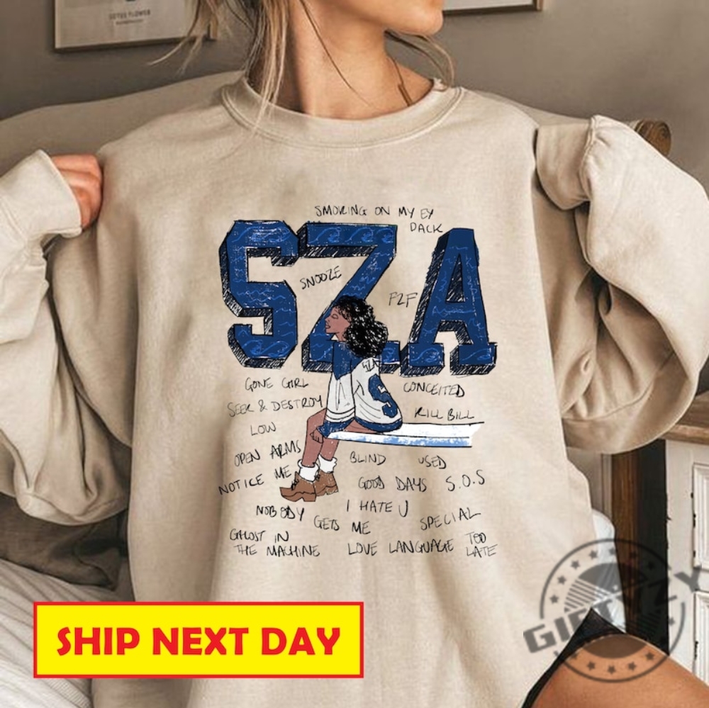 Retro Sza Shirt Sza Tshirt Good Days Sweatshirt Sza Merch Sza Sos Tour Shirt 2023 Sza Sos Album Hoodie Gift For Sza Fans