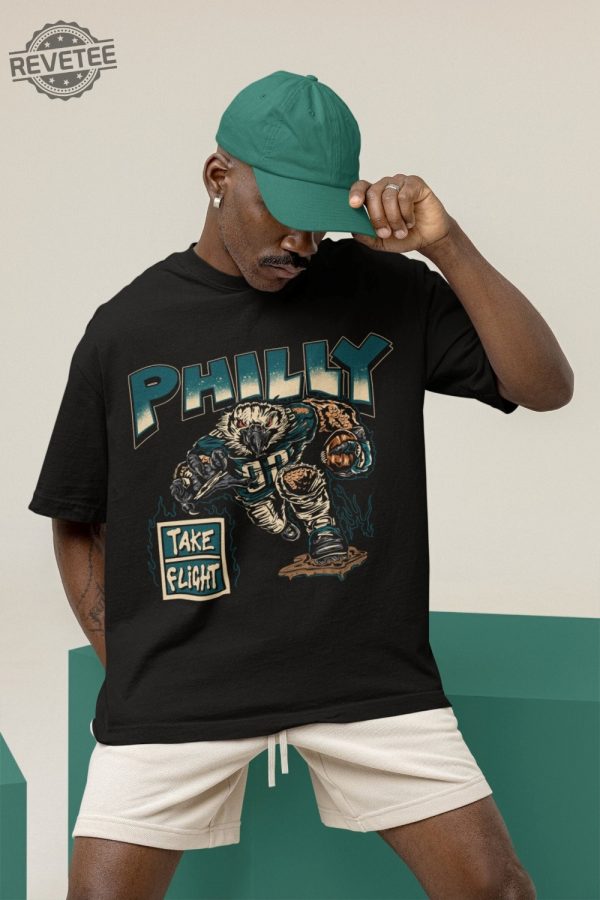 Philadelphia Football T Shirt Vintage Philadelphia Graphic T Shirt Unique revetee 1
