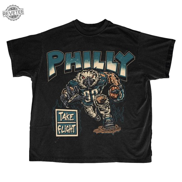 Philadelphia Football T Shirt Vintage Philadelphia Graphic T Shirt Unique revetee 4