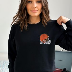 Cleveland Crewneck Sweatshirt Dawg Pound The Land Go Brownies Trendy Vintage Style Football Shirt For Game Day Browns Town Unique revetee 4