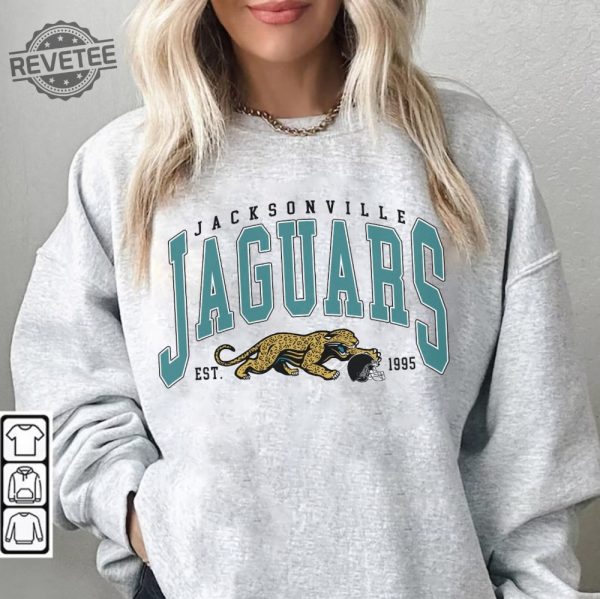 Vintage Jacksonville Jaguar Football Sweatshirt Nfl Jacksonville Jaguars Shirt Unique revetee 1