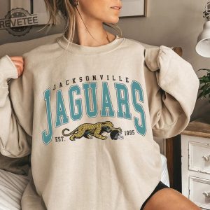 Vintage Jacksonville Jaguar Football Sweatshirt Nfl Jacksonville Jaguars Shirt Unique revetee 2