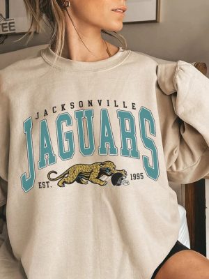 Vintage Jacksonville Jaguar Football Sweatshirt Nfl Jacksonville Jaguars Shirt Unique revetee 2