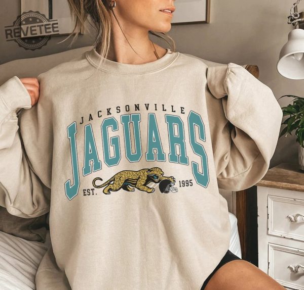 Vintage Jacksonville Jaguar Football Sweatshirt Nfl Jacksonville Jaguars Shirt Unique revetee 2