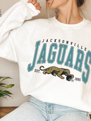 Vintage Jacksonville Jaguar Football Sweatshirt Nfl Jacksonville Jaguars Shirt Unique revetee 3