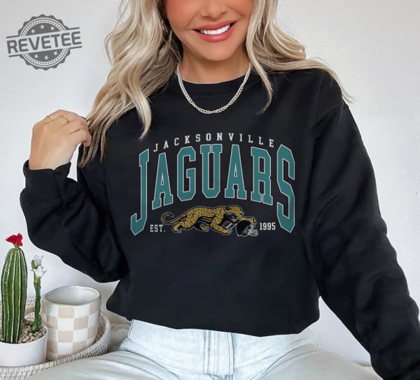 Vintage Jacksonville Jaguar Football Sweatshirt Nfl Jacksonville Jaguars Shirt Unique revetee 4
