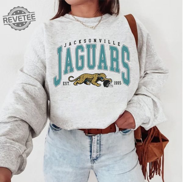 Vintage Jacksonville Jaguar Football Sweatshirt Nfl Jacksonville Jaguars Shirt Unique revetee 5