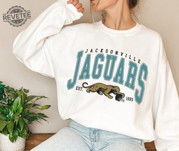 Vintage Jacksonville Jaguar Football Sweatshirt Nfl Jacksonville Jaguars Shirt Unique revetee 6