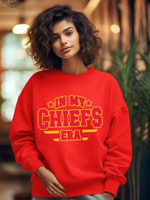 In My Chiefs Era Sweatshirt Travis Kelce Swift Shirt Football Chiefs Jersey Shirt Travis Kelce Football Nfl Shirt Taylor And Travis Unique revetee 4