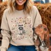 Cottagcore Raccoon Shirt Cottage Core Hoodie Trash Panda Tshirt Raccoon Lover Gift Cottagecore Crewneck Sweatshirt Nature Loving Retro Nature Shirt giftyzy 5