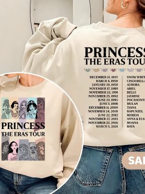 Princess Era Tour Shirt Disney Princess Characters Shirt Disney Princess Tour Shirt Disney Girl Trip Shirt Disneyland Shirt Unique revetee 2