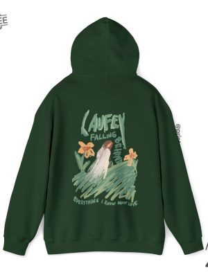 Laufey Fanmade Hoodie Falling Behind Unisex Heavy Blend Hooded Sweatshirt Unique revetee 3